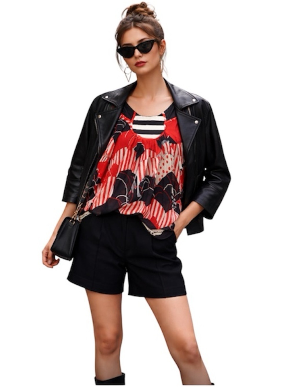 TSUMORI CHISATO SILK TUNIC TOP BLOUSE